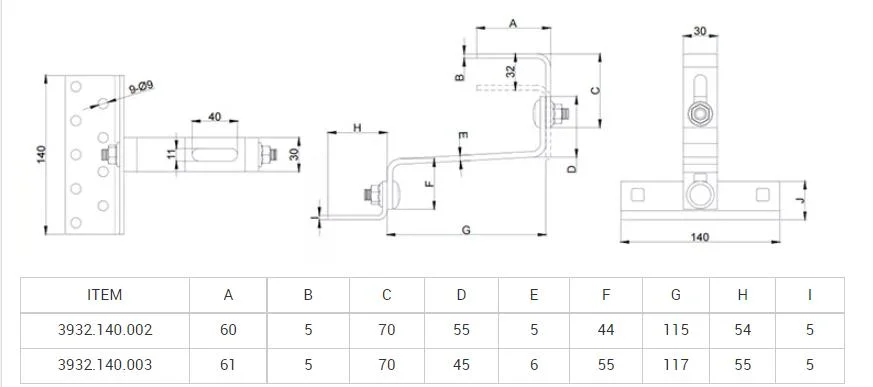 Custom Roof Hook Mount Solar Panel Power System Bracket Accessories.