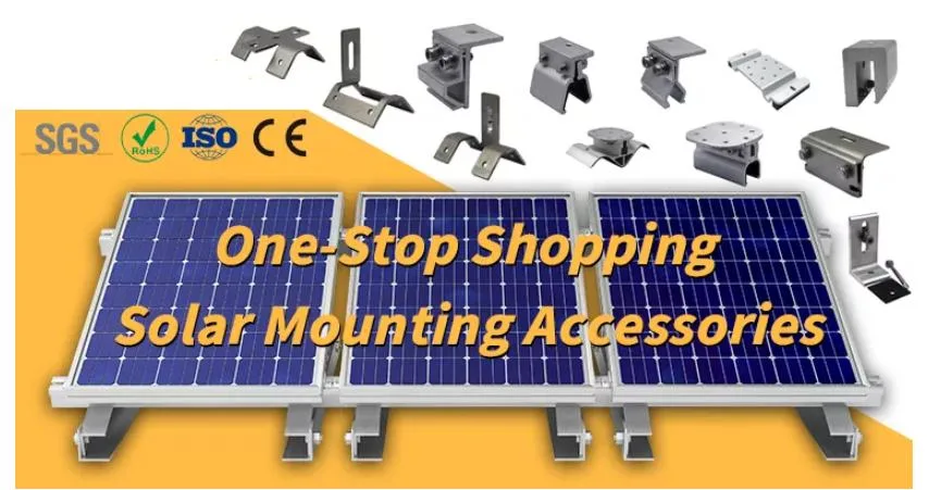 Custom Roof Hook Mount Solar Panel Power System Bracket Accessories.